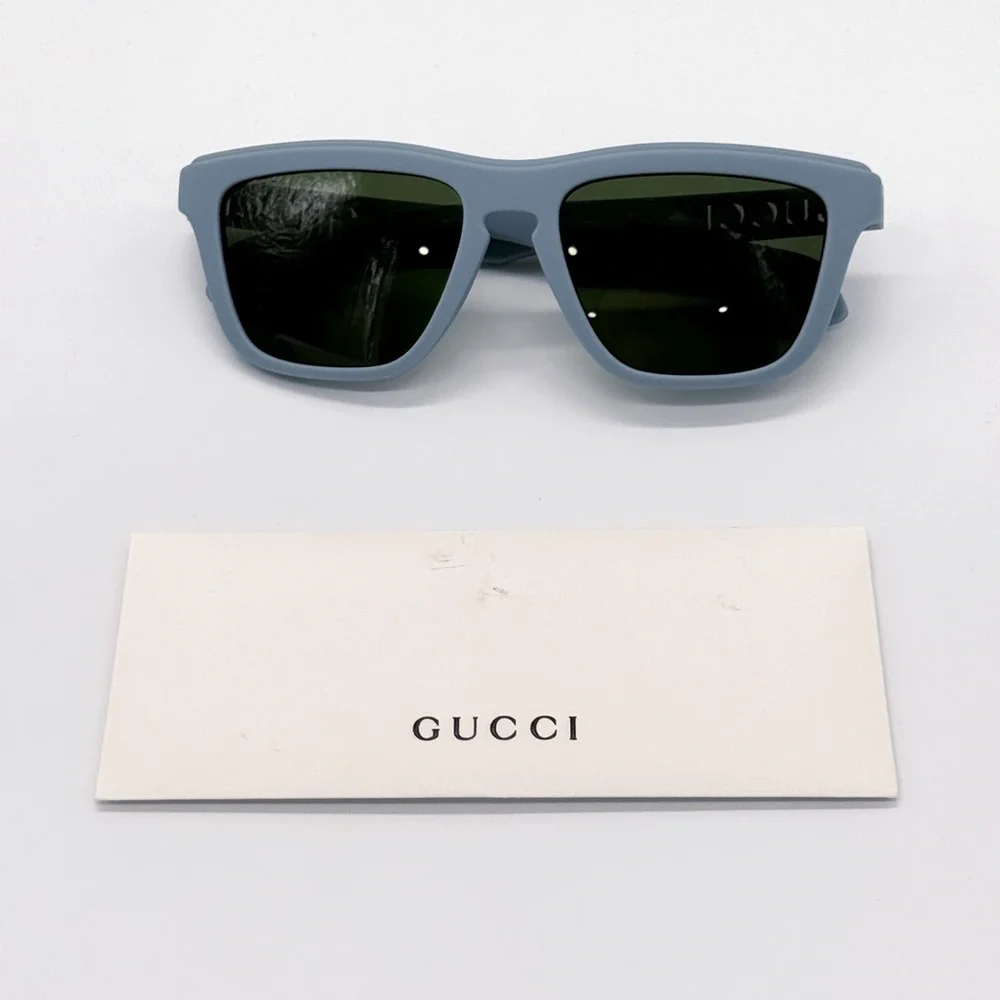 NEW GUCCI GG1571S 003 SQUARE BLUE GREEN MEN SUNGLASSES GUCCI